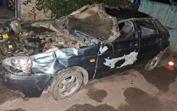 Под Кувандыком начинающий водитель на ВАЗе слетел в кювет