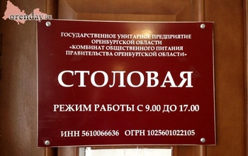 Столовая оренбургского правительства возьмет в кредит 5 000 000 рублей