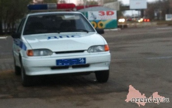 В Оренбуржье пьяная автоледи пыталась уйти от погони