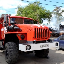 Минувшей ночью в Адамовке горел автомобиль