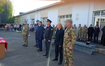 Сергей Бабин и Павел Неверов проводили бойцов оренбургского ОМОНа для выполнения задач СВО