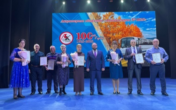 Заместитель председателя Оренбургского городского Совета Алексей Поснов поздравил коллектив «Автоколонны №1825» с вековым юбилеем