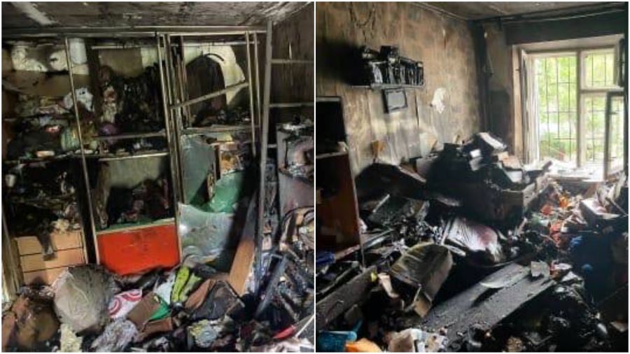 В Оренбурге из-за пожара в квартире пятиэтажки пришлось спасать соседей